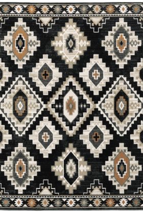 Oriental Weavers Georgia 605f Charcoal Collection