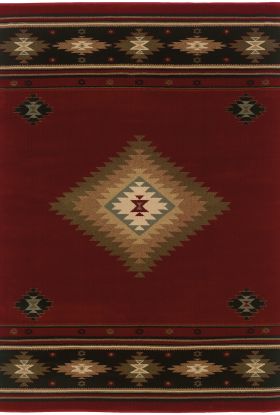 Oriental Weavers Hudson 87k Red Collection