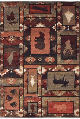 Oriental Weavers Woodlands 9601d Brown Collection