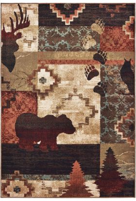 Oriental Weavers Woodlands 9649a Brown Collection