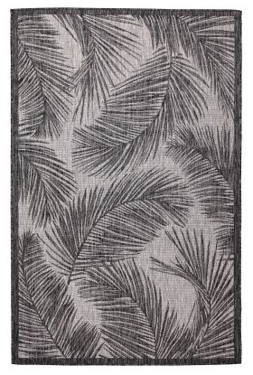 Liora Manne Carmel Fronds Black Collection