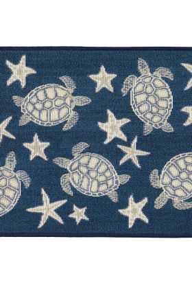 Liora Manne Esencia Turtle And Stars Navy Collection