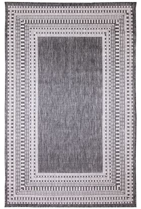 Liora Manne Malibu Etched Border Charcoal Collection