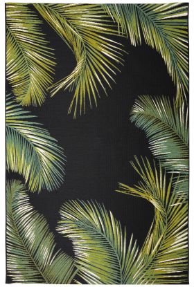 Liora Manne Marina Palm Border Black Collection