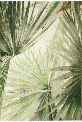 Liora Manne Marina Palm Fan Green Collection