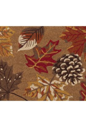 Liora Manne Natura Falling Leaves Natural Collection