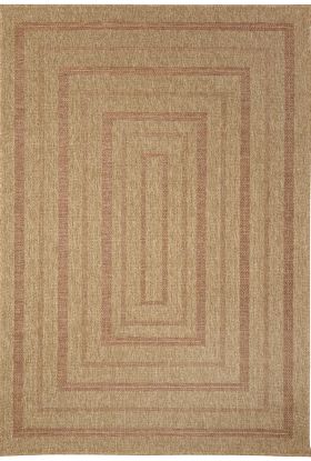 Liora Manne Sahara Multi Border Terracotta Collection