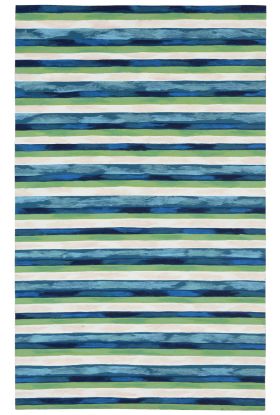 Liora Manne Visions II Painted Stripes Cool Collection