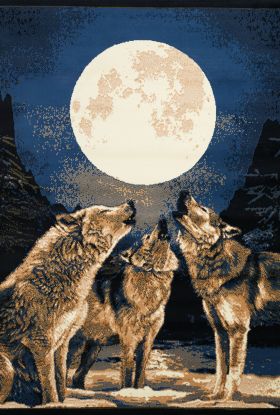 United Weavers Legends Howling Moon Multi 5'3" x 7'2" Collection