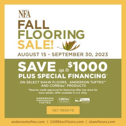 NFA - Fall Flooring Sale August 2023