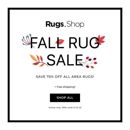 Rugs.Shop - Fall Rug Sale Sept 2023