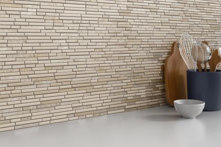 Emser Lucente Linear Stone & Glass Blend Glass Glossy/Matte Servolo