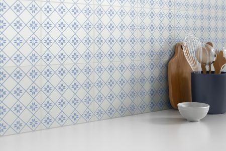Emser Geometry Porcelain Matte/Satin Blue