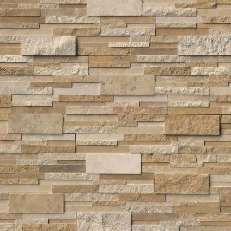 MSI Rockmount Stacked Stone Panels Multi Finish Stacked Stone Casa Blend 3D