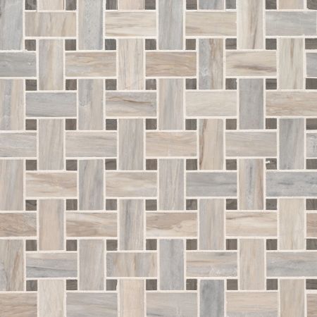 MSI Angora Basketweave Tile Angora Polished