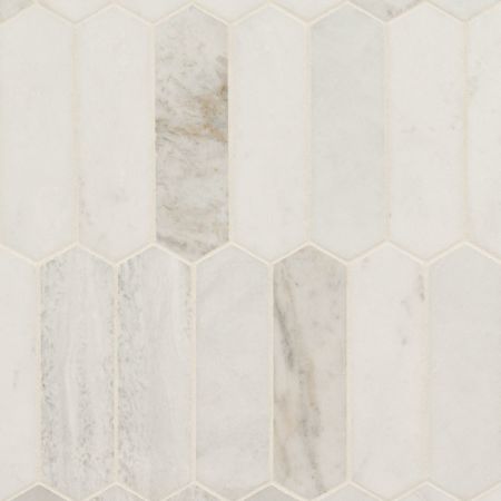 MSI Arabescato Venato White Picket Tile