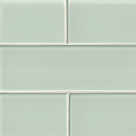 MSI Glass Tile Ice Glass Subway Tile 4x12 Artic Storm