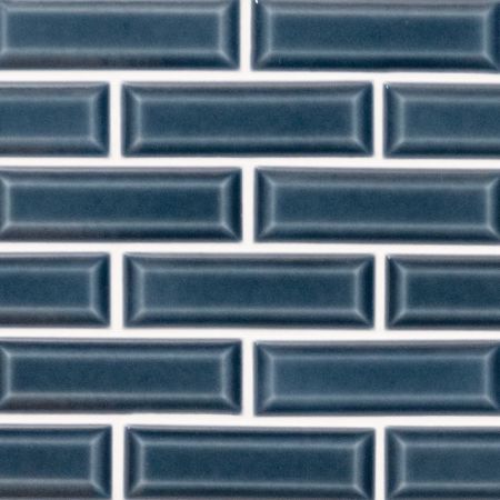 MSI Bay Blue Beveled Tile 2x6