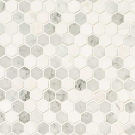 MSI Bianco Dolomite Polished Tile Bianco Gridwork