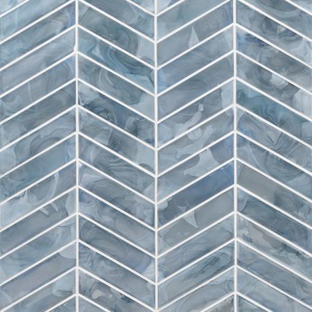 MSI Glass Tile Glass Subway Tile Blue Shimmer