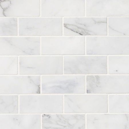 MSI Subway Tile 3x6 Calacatta Cressa White