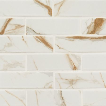 MSI All Wall Tile & Backsplash Tile Subway Tile 3x6 Calacatta Gold