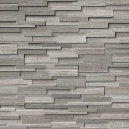 MSI Rockmount Stacked Stone Panels 3D Stacked Stone Gray Oak