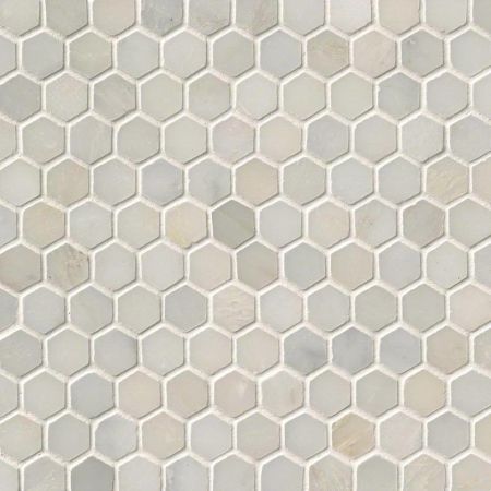 MSI Greecian White 1"Hexagon Mosaic Tile