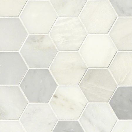 MSI Greecian White 3 Hexagon Mosaic Tile