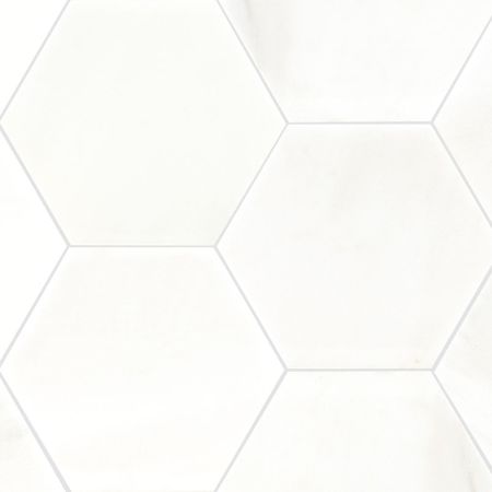 MSI Specialty Shapes Wall Tile 8" Hexagon Polished Greecian White