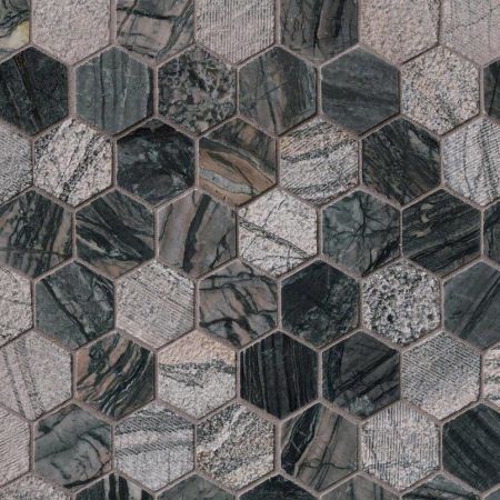 MSI Specialty Shapes Wall Tile Multi Finish Hexagon Mosaic Tile Henley