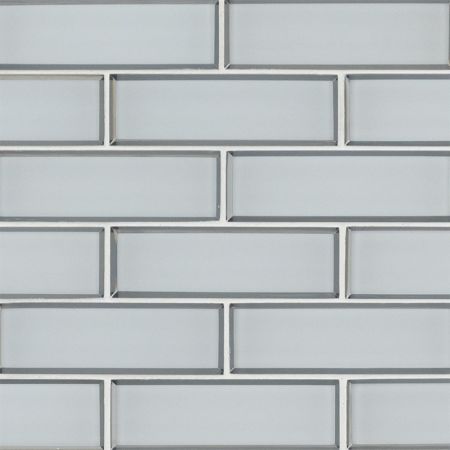 MSI Bevollo Glass Tile Subway Tile 2x6 Ice Bevel