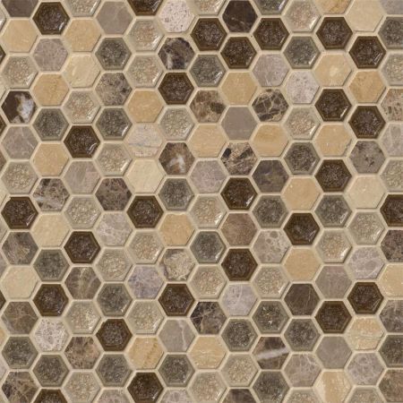 MSI Decorative Blends Mosaic Tile Kensington Hexagon 1