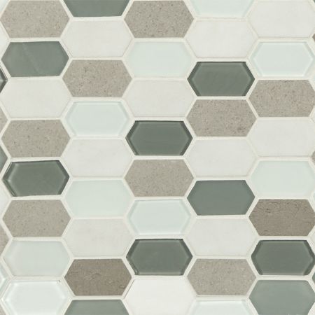 MSI Decorative Blends Glass Backsplash Tile Lascari Picket