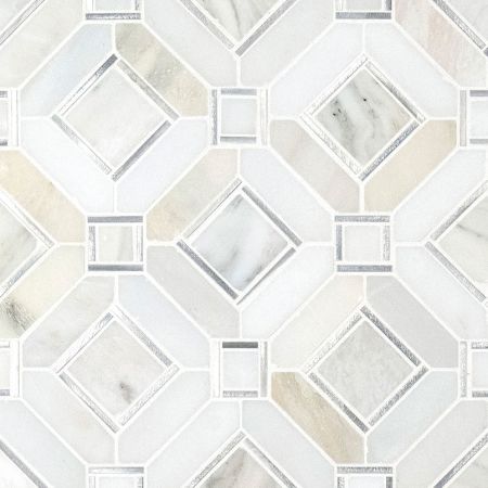 MSI Luxor Pattern Tile Milano Silver