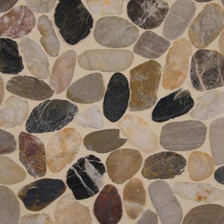 MSI Rio Lago Pebble Mosaic Pebbles Pattern Tile Mix River