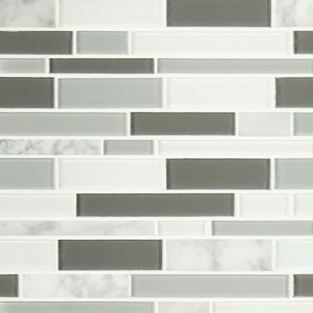 MSI Decorative Blends Interlocking Stone & Glass Tile Positano