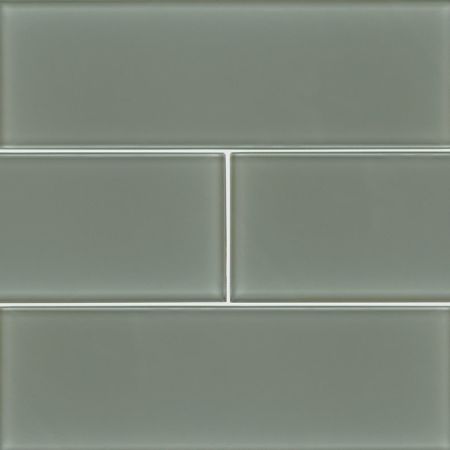 MSI Glass Tile 4x12 Subway Tile Prudent Spring Glass