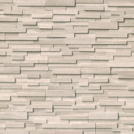 MSI Rockmount Stacked Stone Panels 3D Mini Stacked Stone White Oak