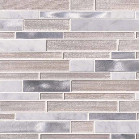 MSI Decorative Blends Interlocking Tile White Wave