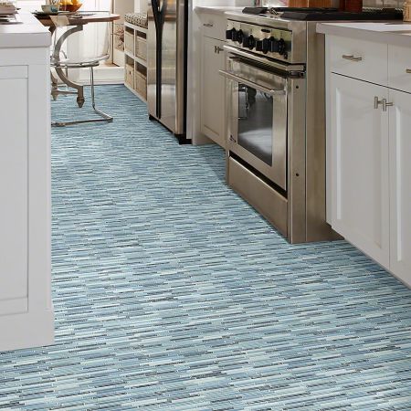 Shaw Floors Ceramic Solutions Molten Linear Glass Santorini