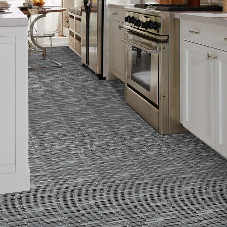Shaw Floors Ceramic Solutions Molten Linear Glass Obsidian