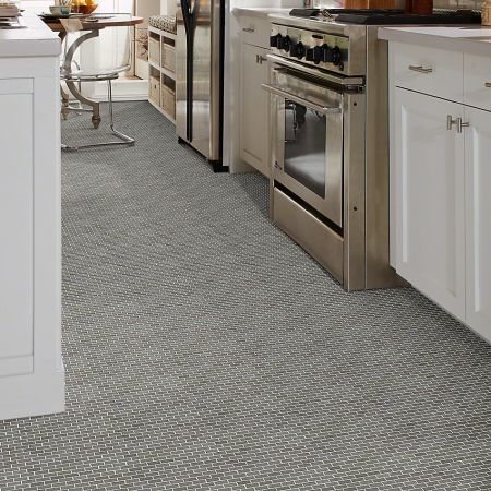 Shaw Floors Ceramic Solutions Chateau Mini Brick Mosaic Urban Grey