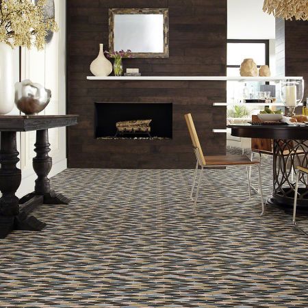 Shaw Floors Ceramic Solutions Molten Stretch Hexagon Glass Bronze