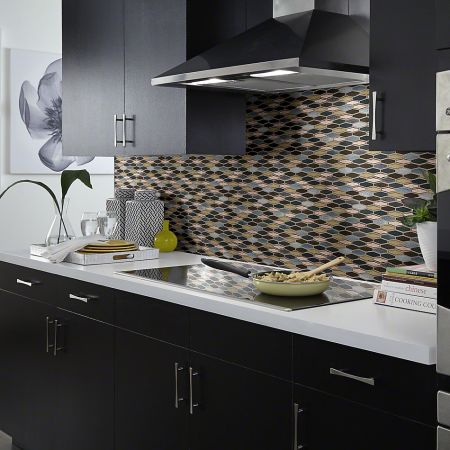 Shaw Floors Ceramic Solutions Molten Stretch Hexagon Glass Bronze