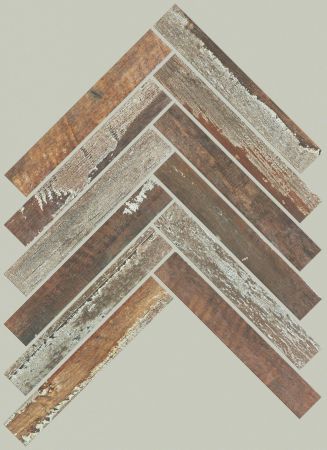 Shaw Floors Ceramic Solutions Fusion Herringbone Mosaic Iron