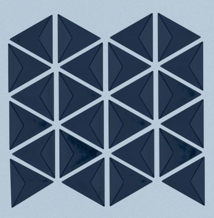 Shaw Floors Ceramic Solutions Geoscapes Triangular Midnight Blue