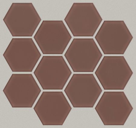 Shaw Floors Ceramic Solutions Ascendant 3" Hex Timeworn Terracotta