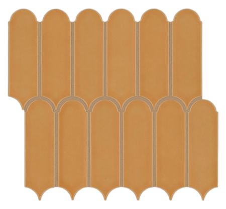 Shaw Floors Ceramic Solutions Inverse Aspect Elongated Fan Golden Earth