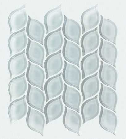 Shaw Floors Ceramic Solutions Cardinal Petal Glass Mosaic Cloud
